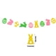 thumbnail image 3 of Decoraciones de Pascua, adornos de Pascua, regalos de Pascua, banderas de papel con purpurina con temática de Pascua, huevos de conejito, letras, decoración festiva de Pascua, banderas de fiesta, band, 3 of 6