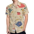 thumbnail image 4 of High Quality Hawaiian Shirts for Men Short Sleeve Aloha Beach Shirt Floral Summer Casual Button Down Shirts Blouses MEK2VI, 4 of 7