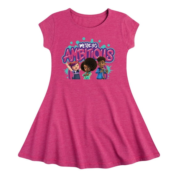 Karma's World - We're So Ambitous - Toddler And Youth Girls Fit And Flare Dress