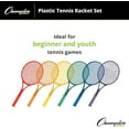 thumbnail image 6 of Champion Sports 21-Inch Plastic Tennis Racquet Set Assorted Colors, 6 of 6