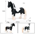 thumbnail image 6 of Simulation Horse Figurines Solid Animal Steed Clydesdale Haflinger Figure Garden Home Decor DIY Miniatures Props (790), 6 of 7