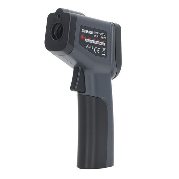 Digital Temperature Gun, High Accuracy Low Battery Display Quick Response Backlight LCD Infrared Gun for Cooking