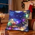 thumbnail image 6 of SLYNSHome Christmas Throw Pillow Cover with LED Lights,Light-up Winter Pillow Cases 18x18 inch Pillowcase Holiday Cushion Case for Couch Bed Sofa Decor, 6 of 7