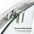 thumbnail image 6 of Ove Decors Breeze 32 in x 32 in x 77 in H Curved Corner Shower with Clear Glass & Shower Base and Satin Nickel Hardware, 6 of 15