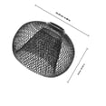 thumbnail image 4 of HINTRMENT Ceiling Light Cover Replacement Lampshade Black Iron 1Pcs, 4 of 5