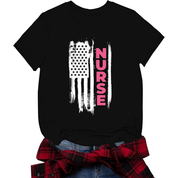 American Flag Heart Shirt Women 4th of July T Shirts Fourth of July USA Patriotic Memorial Day Gift Top Tops Tee