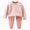 H01-Pink, variant on TOWED22 Baby Boy Clothes Funny Letter Long Sleeve Sweatshirt Pullover Tops Joggers Pants Set Toddler Fall Winter Outfits Size:7-8 Y,Color:Khaki