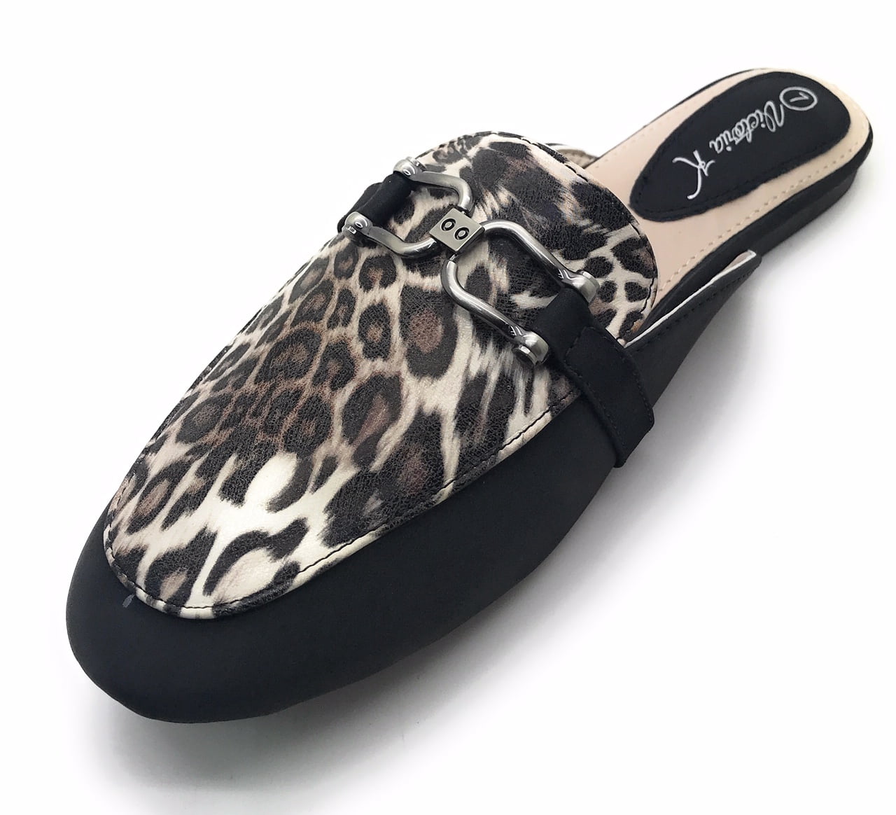 Victoria K Leopard Print Slip On Mules (Women)