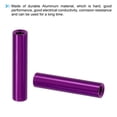thumbnail image 4 of M3 Aluminum Spacers, 12 Pcs Metal Spacer Aluminum 3mm ID x 5mm OD x 22mm L Threaded Spacer Screw Standoff, Purple, 4 of 6