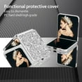 thumbnail image 5 of Dteck for Samsung Galaxy Z Flip 5 Case with Small Screen Protector, Z Flip 5 Glitter Case for Women Girls, Ultra Slim Plating Bumper Bling Shockproof Protective Cover for Samsung Galaxy Z Flip5,Silver, 5 of 6