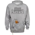 thumbnail image 1 of Skyline Athens Greece Beer Holder Tailgate Hoodie Sweatshirt Unisex 2X-Large Oxford, 1 of 4
