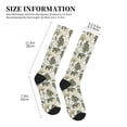 thumbnail image 2 of Lsque Vintage Animals Palm Tree Pattern Sport Compression Socks for Men & Women 15-20 mmHg Knee High Nurse Pregnant Running Medical and Travel Athletic, 2 of 6