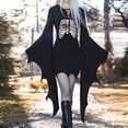 thumbnail image 2 of Dresses for Women Fashion Vintage Flared Sleeve Dress Gothic Dress Performance Plus Size Dress Blue XXXL, 2 of 4