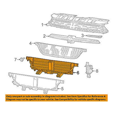 Dodge CHRYSLER OEM 13-16 Dart Front Bumper-Grille Shutter Assembly 68302653AB