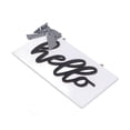 thumbnail image 1 of Letter Hello Door Sign, Decorative Practical Excellent Workmanship Wooden Hello Hanging Plaque Beautiful with Hemp Rope for Stores, 1 of 8