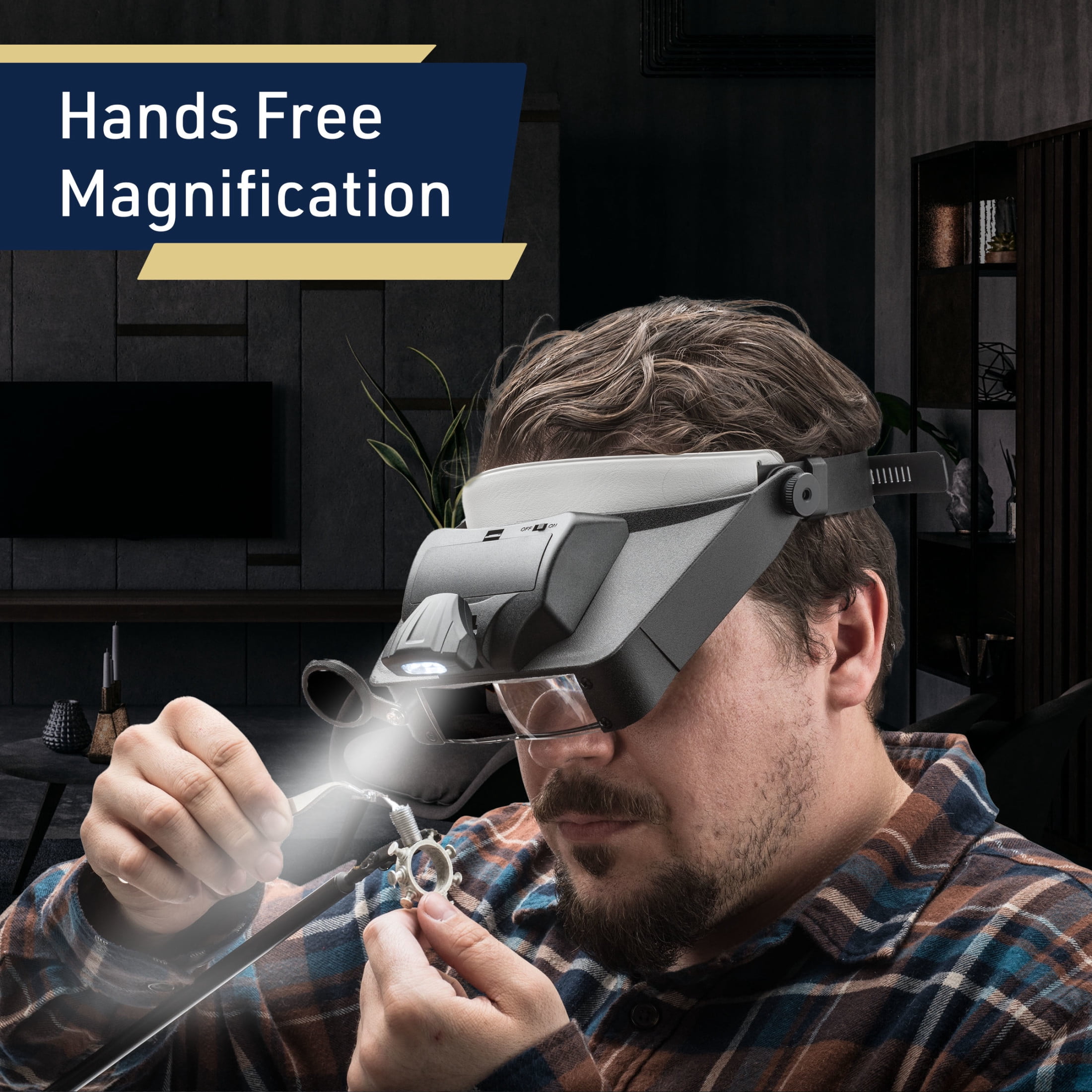 Kings County Tools 1.8X-4.8X Magnifying Glasses for Close Work with Light