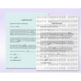 thumbnail image 2 of Multi-Purpose UNAUTHORIZED COPY Security Paper, Pack of 50 Sheets Green, 2 of 5