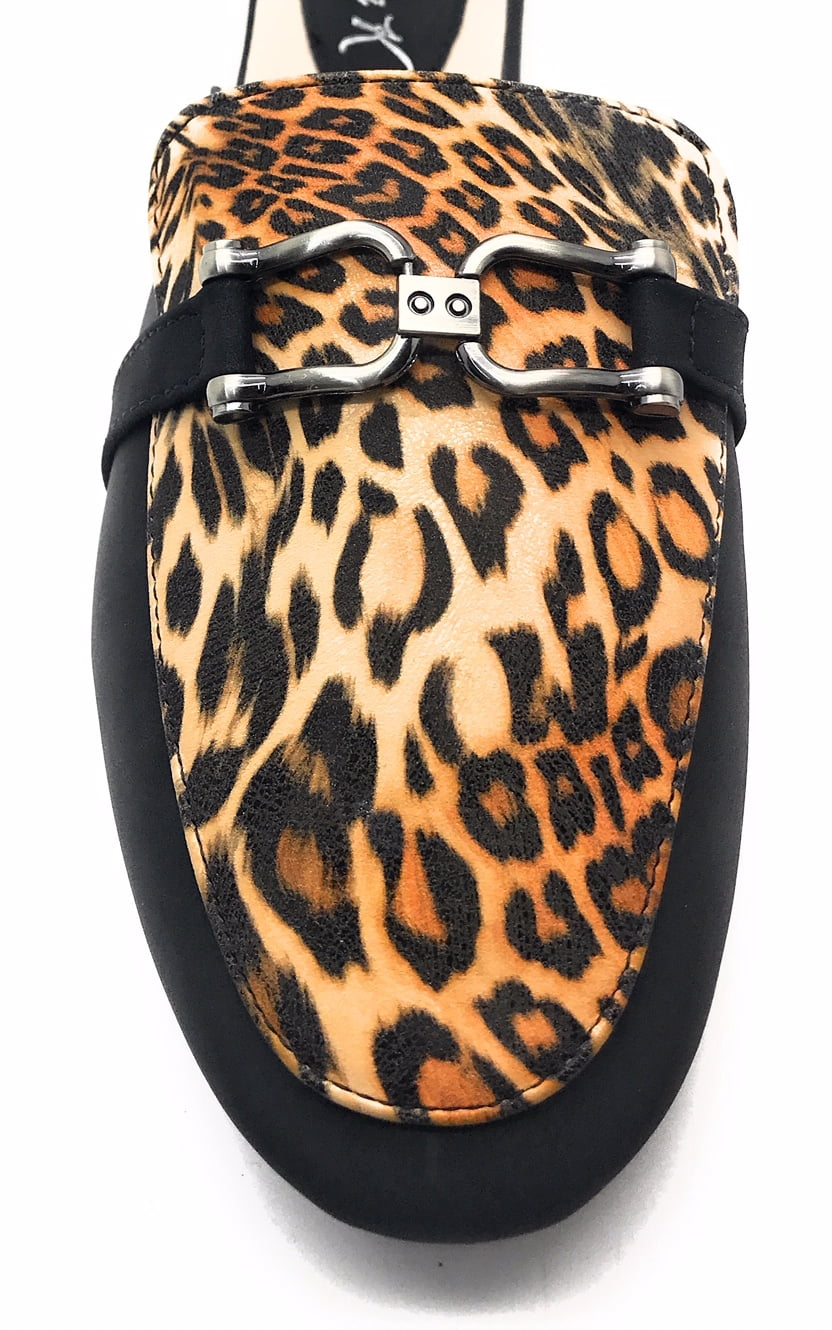 Victoria K Leopard Print Slip On Mules (Women)