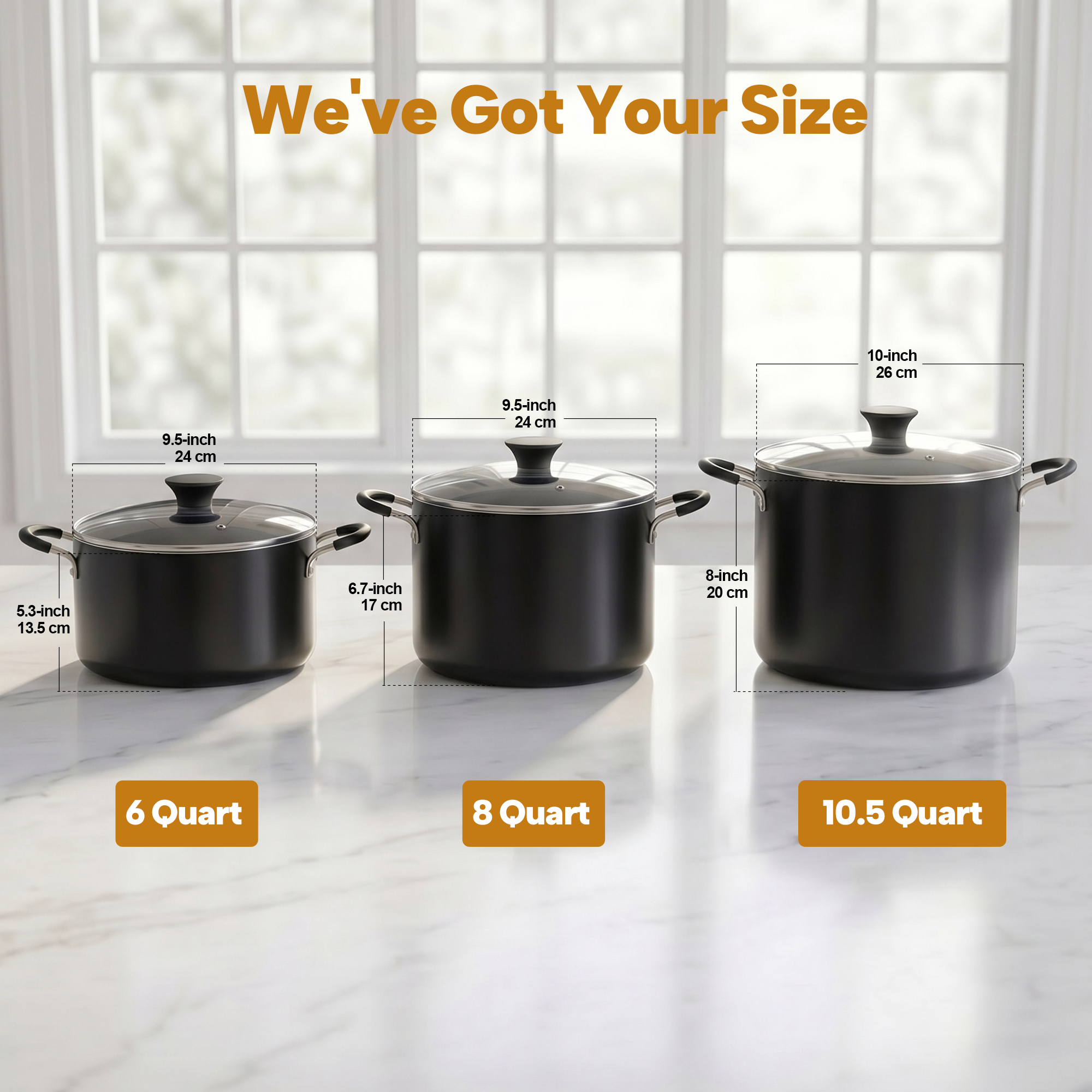 Cook N Home Professional 6-Quart Nonstick Stock Pot photo 2