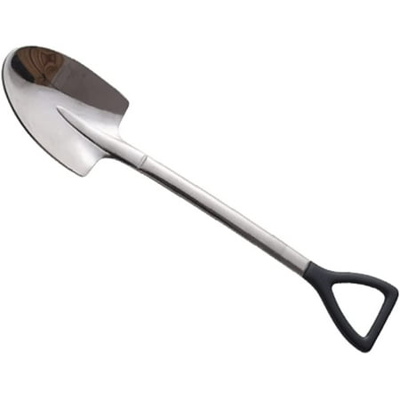 

Tablespoons Creative Shovel Stainless Steel Retro Spoon Dessert Spoon Watermelon Spoon Engineer Shovel Spoon Dinner Spoon (Color : Flat head Size : Frosted)