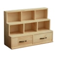 thumbnail image 1 of Armario de almacenamiento de madera, organizador de escritorio, versátil, decorativo con 2 cajones, 1 of 9