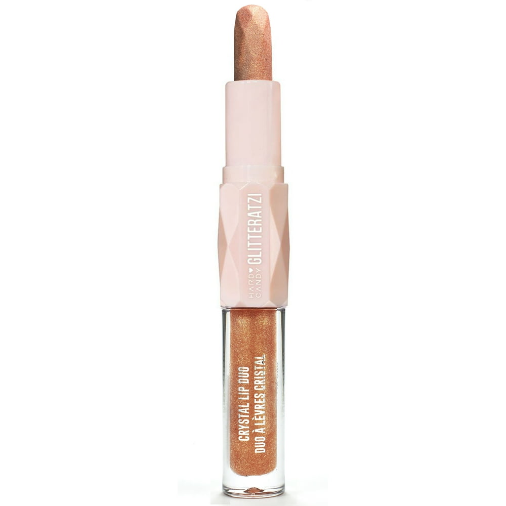 Hard Candy Glitteratzi Crystal Lip Duo, Shimmering Champagne, lipstick