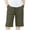 Army Green, variant on Boys Girls School Uniform Shorts Cotton Linen Dress Shorts Elastic Waist Straight Leg Casual Uniforms Shorts with Pockets