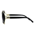 thumbnail image 3 of Womens Double Rim Frame Butterfly Diva Designer Fashion Sunglasses Black Gold Smoke, 3 of 4