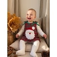 thumbnail image 6 of RUINIXCW Toddler Baby Girl Christmas Tank Dress Outfit Infant Baby Girls Xmas Clothes Santa Applique Sleeveless Red Plaid Dress Overalls, 6 of 9