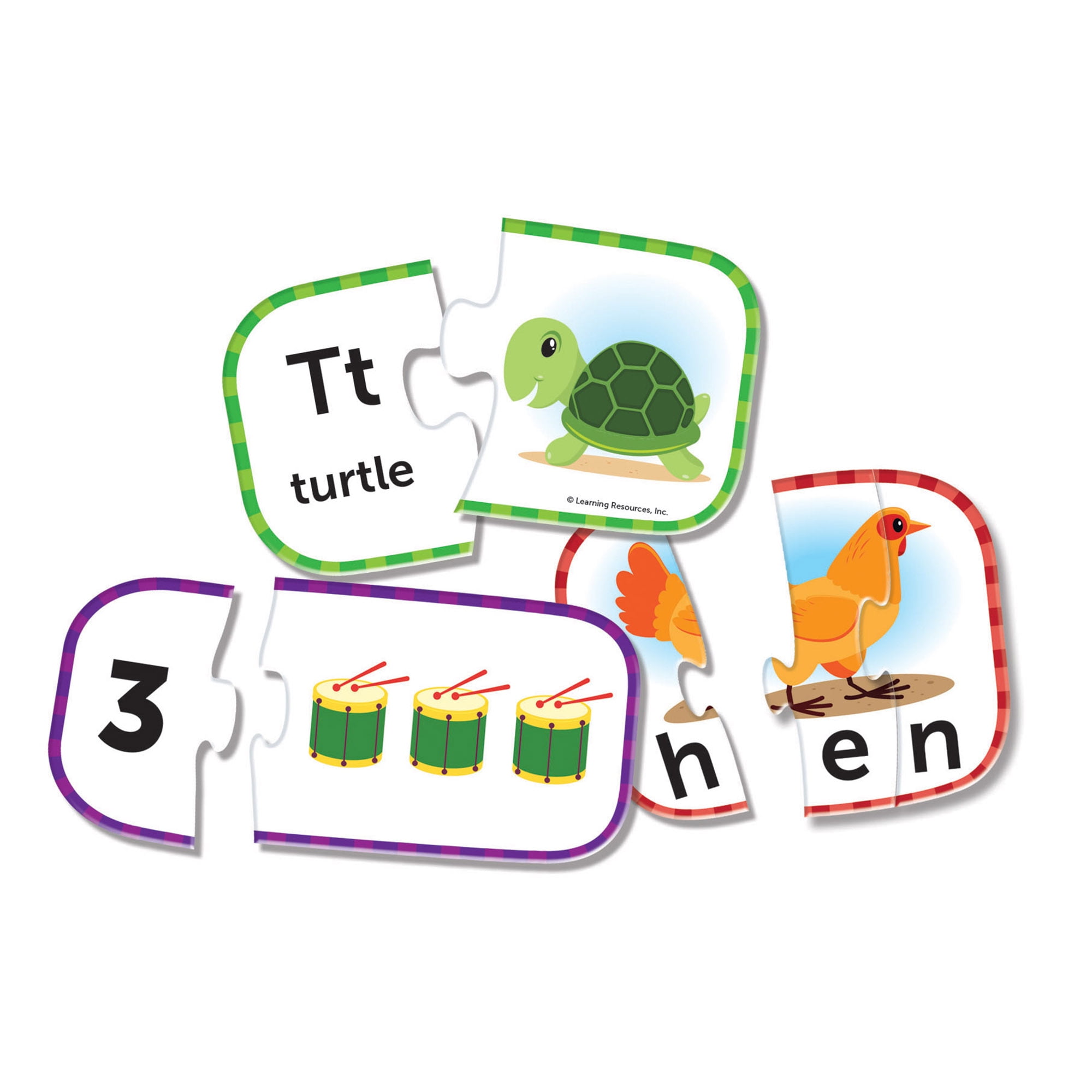 Learning Resources Puzzle Cards, Set of all 5
