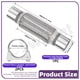 thumbnail image 2 of Tubo flexible para escape Swpeet 3 piezas con kit de abrazadera en U de 5.6 cm x 20 cm, 2 of 7