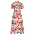 thumbnail image 1 of Vestido GRACE KARIN para mujer, maxi en forma de A, floral y fluido, para mujer, 1 of 7