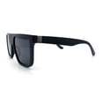 thumbnail image 6 of Mens Classic 90s Flat Top Horn Rim Plastic Urban Fashion Sunglasses [Shiny Black - Black], 6 of 8