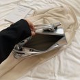 thumbnail image 2 of Bolso Hombro Lindo para Mujer Con Cierre Y Lazo Axila Femenino (Plata L), 2 of 6