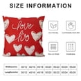 thumbnail image 5 of PHYHOO  Valentines Day Pillow Covers  Love Heart Red Pillowcases Valentine's Day Decorative Throw Pillow Covers Lovely Home Decor for Sofa Couch, 5 of 5