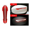 thumbnail image 3 of Scienceny Paquete de 2 pegatinas para coche, advertencia reflectante, tira de cristal retrovisor, decoración, cinta nocturna, calcomanía Automoción decorativa y accesorios Rojo, 3 of 6