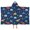 Dark Blue Dinosaurs-3, variant on Dark Blue Dinosaurs ROAR Pattern Hooded Bath Towel,50"x30" for Ages 3 To 12 Kids, Quick Dry Lightweight Soft Microfiber Hood Beach Towel Cover Up for Kids