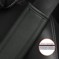 thumbnail image 2 of 2PCS Car Seat Belt Cover Soft Seat Belt Protector Car Leather Seat Belt Cushion Shoulder Protector Leather Seat Belt Pad Sponge Seat Strap Cover for Car Interior Accessories Black, 2 of 10