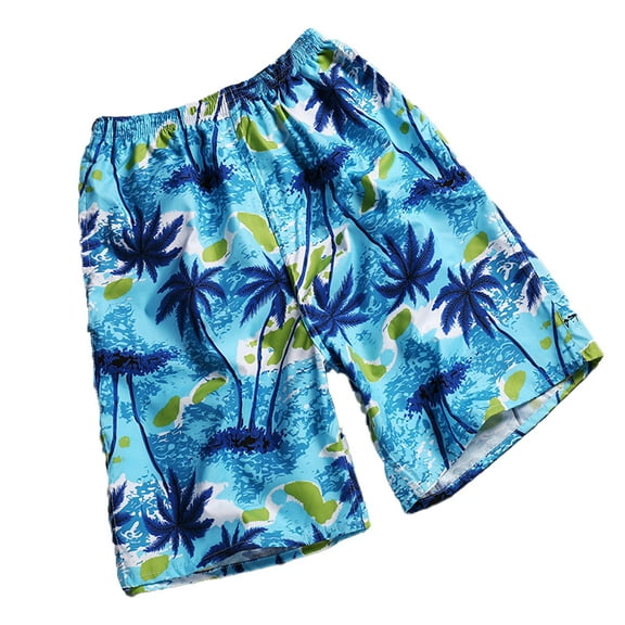 FLMEI Mens Beach Shorts Elastic Waist Loose Short Quick Dry Swim Trunks Summer Running Workout Printed Five Pants for Men's XL-4XL