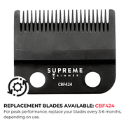Supreme Trimmer 2-in-1 Pro Clipper Lite & DLC T-Shaper Combo | Professional Beard Trimmer ST5206 & Hair Clipper STC5000 Barber Kit | Black