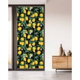 thumbnail image 2 of Window Privacy Film Orange Lemon Stained Glass Window Film Decorative Sun Block Window Cover Spring Leaves Vintage Pastoral Country Window Clings Static Adhesive Sticker for Bathroom 35.4"x78.7", 2 of 7