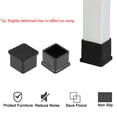 thumbnail image 5 of Uxcell Furniture Caps, 0.98'' x 0.98’;' Square Shaped Table Chair Legs Covers Rubber 4Pcs, 5 of 6