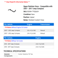 thumbnail image 2 of Upper Radiator Hose - Compatible with 2007 - 2017 Jeep Compass 2008 2009 2010 2011 2012 2013 2014 2015 2016, 2 of 2
