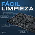 thumbnail image 4 of Parrilla de Gas Empotrable FLINE Riga 5 Acero Inoxidable Negro, 4 of 6