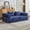 Dark Blue, variant on 78.74" Compression Sofa, Convertible Floor Sofa Bed with Fixed-Shape Frame, Loveseat Boneless Modular Sectional Couch for Living Room Bedroom, Beige