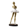 thumbnail image 1 of Estatuas de bailarina, figuras, esculturas de bailarina de ballet, decoración, recuerdo creativo Estilo A Aureate, 1 of 9