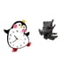 thumbnail image 1 of Reloj de pared,Reloj de pared silencioso y decorativo que no hace tictac,Reloj de pared silencioso de pingüino pequeño Reloj de madera,Figura de mesa,Estantes de sujetalibros Estatua de, 1 of 8