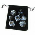 thumbnail image 4 of Set of 7 Polyhedral Dices Toys D8 D10 D12 D20 with Pouch for DND Role Playing RPG Board Game Classroom Accessories , Black, 4 of 8