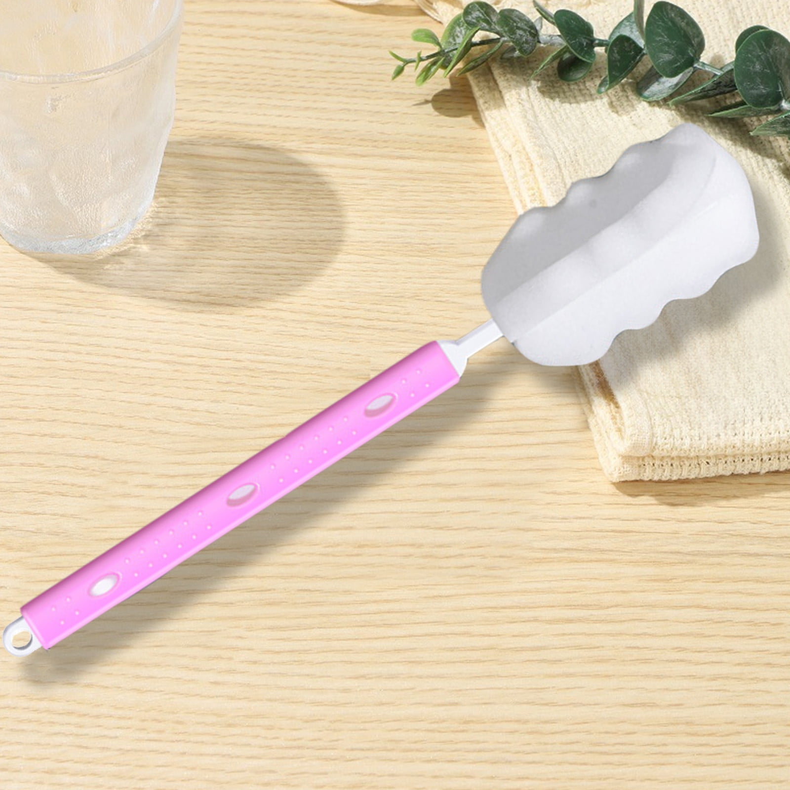 QAZbgdl Extended Handle Water Bottle Cleaning Brush | Flexible Scrubber for Tall Bottles & Travel Mugs | Kitchen & Home Use for Mugs, Tumblers, & Pitchers