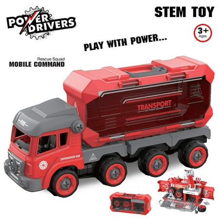 Power Drivers Rescue Squad Mobile Command Truck Play Vehicle